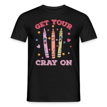 Enseignante au primaire Éducatrice de maternelle - T-shirt homme - noir - Devant - AI Model Male 178 light (178cm)