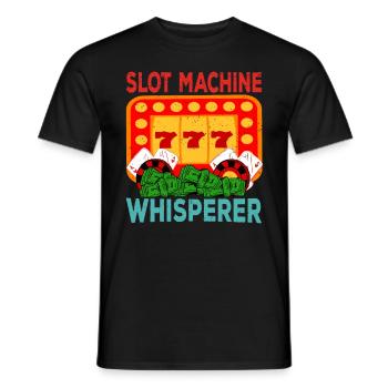 Casino Gambling Slot Machine à sous Jeu de cartes - T-shirt homme - noir - Devant - AI Model Male 178 light (178cm)