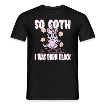 Satan Beelzebub Devil Gothic Pentagram Mystical - Men's T-Shirt - black - Front - AI Model Male 178 light (178cm)