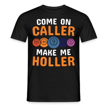 Bingo Bingo Player Retirement Home Bingo Party - T-shirt homme - noir - Devant - AI Model Male 178 light (178cm)