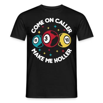Bingo Bingo Player Retirement Home Bingo Party - T-shirt homme - noir - Devant - AI Model Male 178 light (178cm)