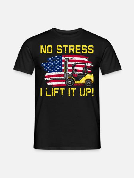 Gabelstaplerfahrer Gabelstapler Staplerfahrer - Männer T-Shirt - Schwarz