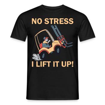 Forklift Driver Forklift Forklift Driver - Men's T-Shirt - black - Front - AI Model Male 178 light (178cm)
