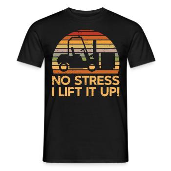 Forklift Driver Forklift Forklift Driver - Men's T-Shirt - black - Front - AI Model Male 178 light (178cm)