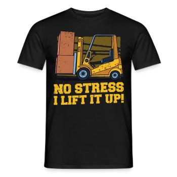 Forklift Driver Forklift Forklift Driver - Men's T-Shirt - black - Front - AI Model Male 178 light (178cm)