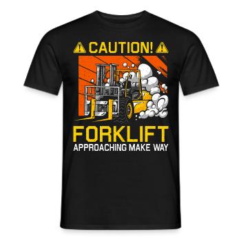Forklift Driver Forklift Forklift Driver - Men's T-Shirt - black - Front - AI Model Male 178 light (178cm)