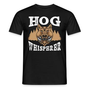 Hog Whisperer Sanglier Chasseur de sanglier Schwei - T-shirt homme - noir - Devant - AI Model Male 178 light (178cm)