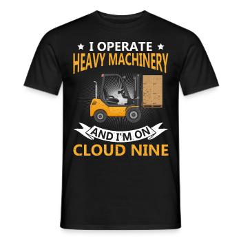 Forklift Driver Forklift Forklift Driver - Men's T-Shirt - black - Front - AI Model Male 178 light (178cm)