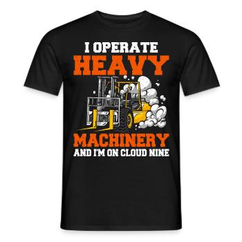 Forklift Driver Forklift Forklift Driver - Men's T-Shirt - black - Front - AI Model Male 178 light (178cm)