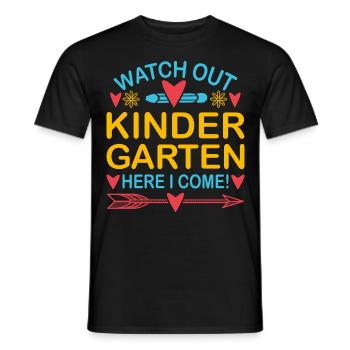 Kindergarten Kindergärtner Lehrer Regenbogenfarben - Männer T-Shirt - Schwarz - Vorne - AI Model Male 178 light (178cm)