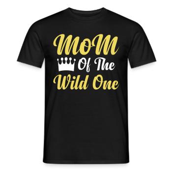 Mutter Der Wilden Einen 1. Geburtstag Frauen - Männer T-Shirt - Schwarz - Vorne - AI Model Male 178 light (178cm)