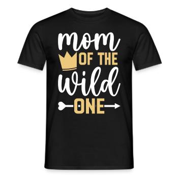 Mutter Der Wilden Einen 1. Geburtstag Frauen - Männer T-Shirt - Schwarz - Vorne - AI Model Male 178 light (178cm)