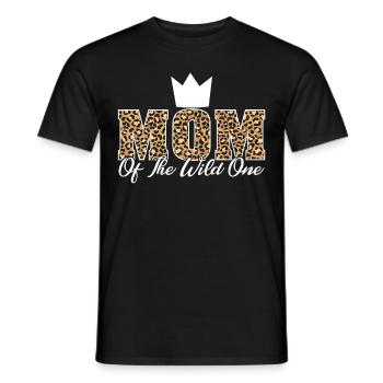 Mutter Der Wilden Einen 1. Geburtstag Frauen - Männer T-Shirt - Schwarz - Vorne - AI Model Male 178 light (178cm)