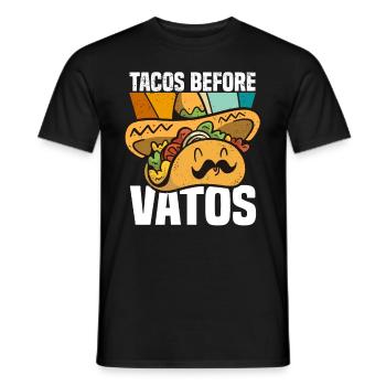 Taco Somberero Mexikanisch Mexiko Latino - Männer T-Shirt - Schwarz - Vorne - AI Model Male 178 light (178cm)