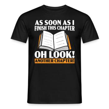 Wild on Reading Books Reading Book Reading - Men's T-Shirt - black - Front - AI Model Male 178 light (178cm)
