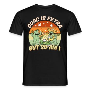 Avocado Guacamole Mexican Mexico Latino - Men's T-Shirt - black - Front - AI Model Male 178 light (178cm)