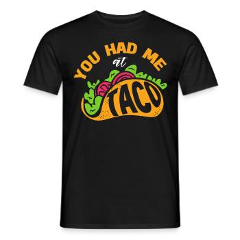 Taco Somberero Mexikanisch Mexiko Latino - Männer T-Shirt - Schwarz - Vorne - AI Model Male 178 light (178cm)