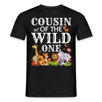 Safari Faune Afrique Le Big 5 Zoologie - T-shirt homme - noir - Devant - AI Model Male 178 light (178cm)