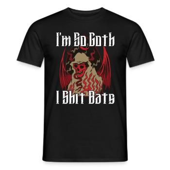 Satan Beelzebub Devil Gothic Pentagram Mystical - Men's T-Shirt - black - Front - AI Model Male 178 light (178cm)