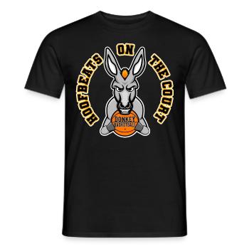 Hoofbeats On The Court Basketball Spieler Esel - Männer T-Shirt - Schwarz - Vorne - AI Model Male 178 light (178cm)
