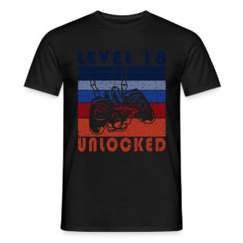 18 Birthday Young Girl Gifts - Men's T-Shirt - black - Front - AI Model Male 178 light (178cm)