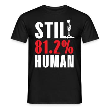 Noch 81.2% Menschliche Behinderung Hilfsmittel Lus - Männer T-Shirt - Schwarz - Vorne - AI Model Male 178 light (178cm)