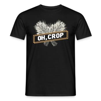 Farmer Farmer Grain Farmer Farm Country Egg - Men's T-Shirt - black - Front - AI Model Male 178 light (178cm)