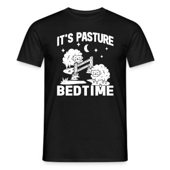 Agriculteur Fermier Agneau Dormeur Pays Oeuf Mouton - T-shirt homme - noir - Devant - AI Model Male 178 light (178cm)