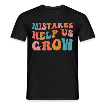 Le premier jour d’école aide à retrouver les erreurs scolaires - T-shirt homme - noir - Devant - AI Model Male 178 light (178cm)