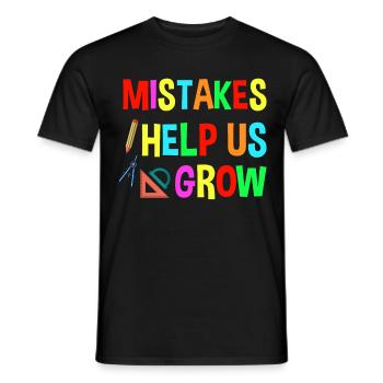 Le premier jour d’école aide à retrouver les erreurs scolaires - T-shirt homme - noir - Devant - AI Model Male 178 light (178cm)