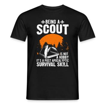 Ein Scout Zu Sein Ist Kein Hobby -Scout -Geschenk - Männer T-Shirt - Schwarz - Vorne - AI Model Male 178 light (178cm)