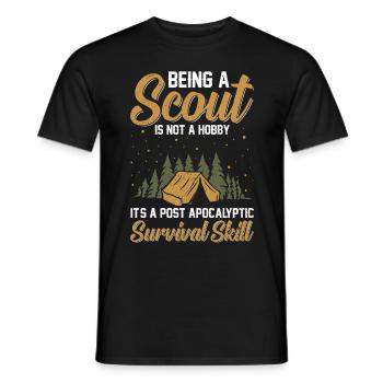 Ein Scout Zu Sein Ist Kein Hobby -Scout -Geschenk - Männer T-Shirt - Schwarz - Vorne - AI Model Male 178 light (178cm)