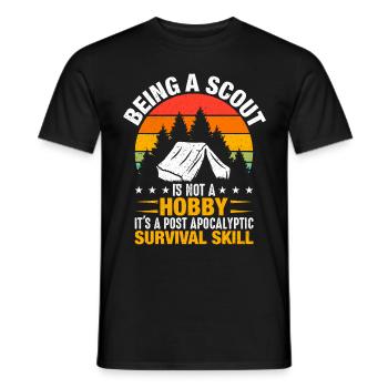 Ein Scout Zu Sein Ist Kein Hobby -Scout -Geschenk - Männer T-Shirt - Schwarz - Vorne - AI Model Male 178 light (178cm)