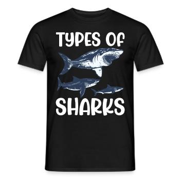 Always be yourself You can be a shark - Men's T-Shirt - black - Front - AI Model Male 178 light (178cm)