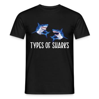 Always be yourself You can be a shark - Men's T-Shirt - black - Front - AI Model Male 178 light (178cm)