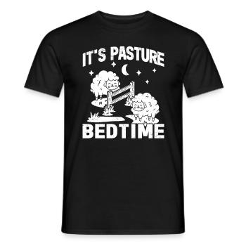 Farmer Bauer Lamm Landwirt Schlaf Landei Schaf - Männer T-Shirt - Schwarz - Vorne - AI Model Male 178 light (178cm)