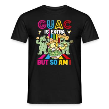 Avocat Guacamole Mexicain Mexique Latino - T-shirt homme - noir - Devant - AI Model Male 178 light (178cm)