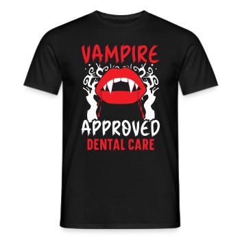 Vampir-geeignete Zahnpflege. - Männer T-Shirt - Schwarz - Vorne - AI Model Male 178 light (178cm)