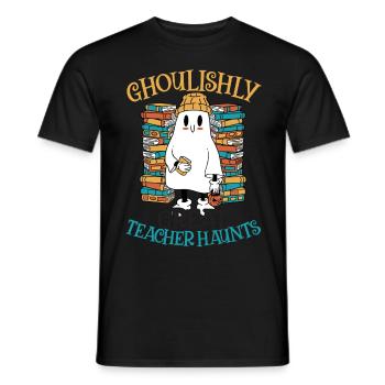 Schaurig-schöner Lehrer spukt an Lehrer-Halloween - Männer T-Shirt - Schwarz - Vorne - AI Model Male 178 light (178cm)