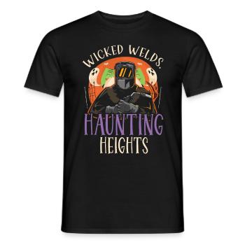 Evil Welds Ghostly Heights Soudeur Hal - T-shirt homme - noir - Devant - AI Model Male 178 light (178cm)