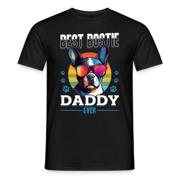 Boston Terrier Bostie Dog Breed Pet - T-shirt homme - noir - Devant - AI Model Male 178 light (178cm)