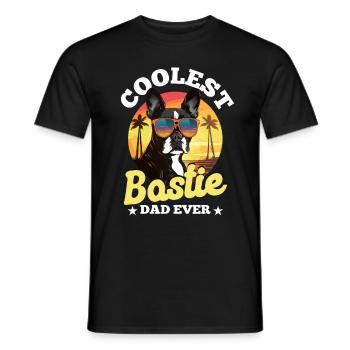 Boston Terrier Bostie Dog Breed Pet - T-shirt homme - noir - Devant - AI Model Male 178 light (178cm)