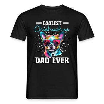 Chihuahua Chiwawa Dog Breed Pet Coolest Chihuahua - Men's T-Shirt - black - Front - AI Model Male 178 light (178cm)