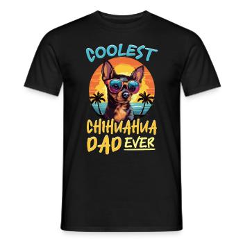 Chihuahua Chiwawa Dog Breed Pet - Männer T-Shirt - Schwarz - Vorne - AI Model Male 178 light (178cm)