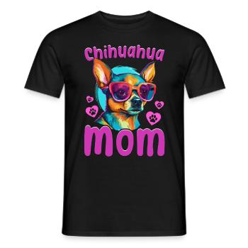 Chihuahua Chiwawa Dog Breed Pet - Chihuahua mom - Männer T-Shirt - Schwarz - Vorne - AI Model Male 178 light (178cm)