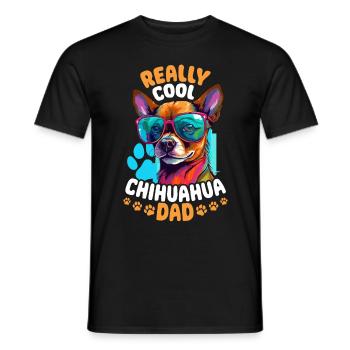 Chihuahua Chiwawa Dog Breed Pet - Really Cool - Männer T-Shirt - Schwarz - Vorne - AI Model Male 178 light (178cm)