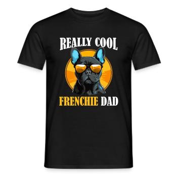 Race de chien bouledogue français - T-shirt homme - noir - Devant - AI Model Male 178 light (178cm)