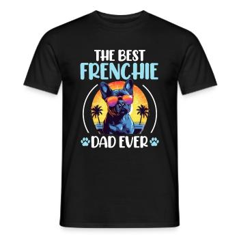 French Bulldog Frenchie Dog Pet The Best Frenchie - Men's T-Shirt - black - Front - AI Model Male 178 light (178cm)