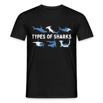 Always be yourself You can be a shark - Men's T-Shirt - black - Front - AI Model Male 178 light (178cm)