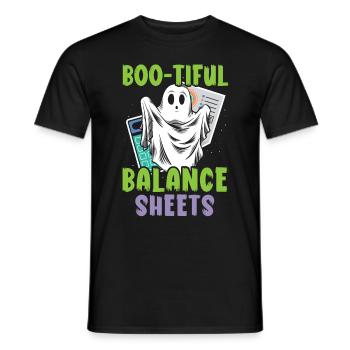 Boo-tiful Bilans Comptable Halloween - T-shirt homme - noir - Devant - AI Model Male 178 light (178cm)